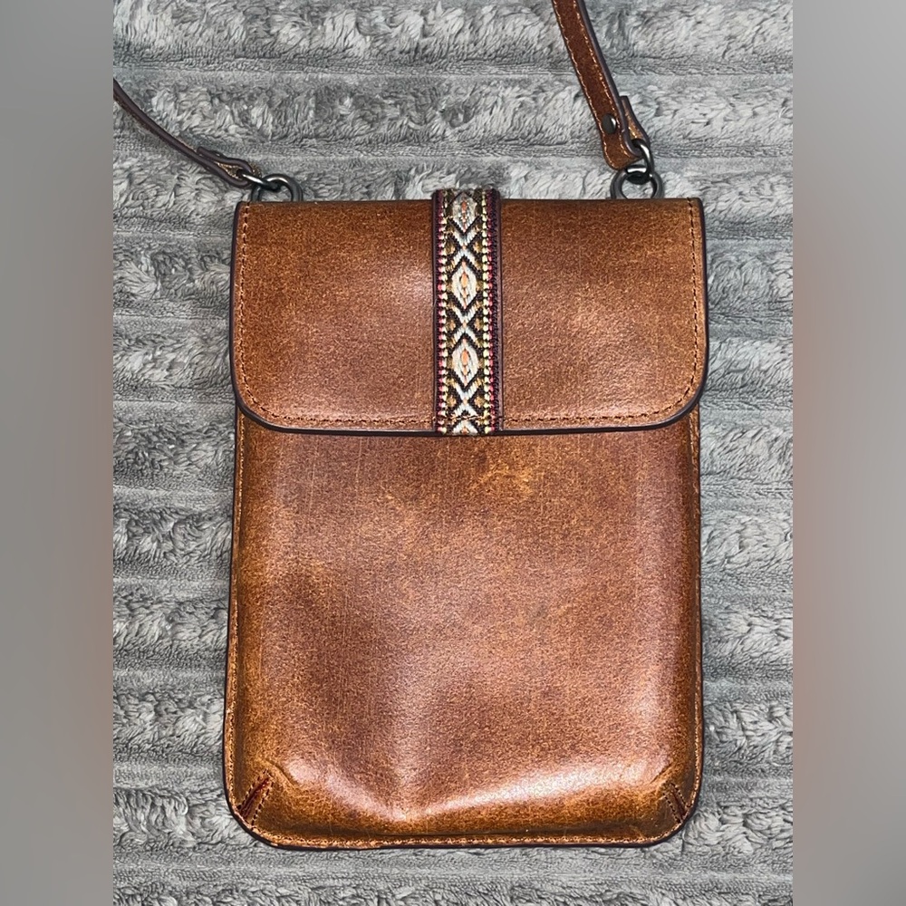 New cross body leather bag purse Unisex - Picture 3 of 8